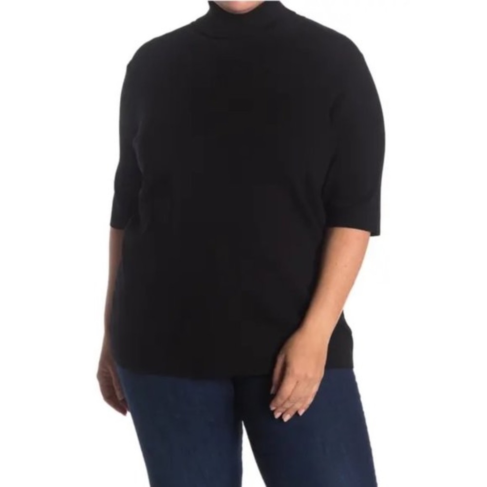 Anne Klein Half Sleeve Turtleneck